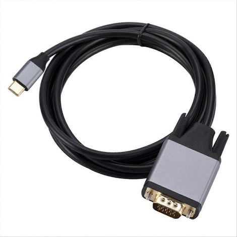 Câble Type-C vers VGA, adaptateur USB 3.1 vers VGA, câble de connexion d'écran haute définition 10 Gbit/s. (1/5)