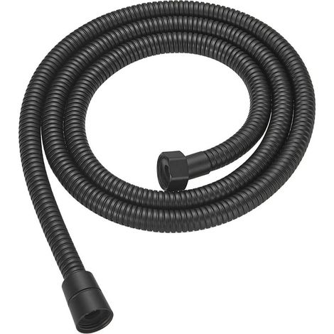 Flexible de douche acier inoxydable 1.5 m noir 5 m - Compatible (1/5)