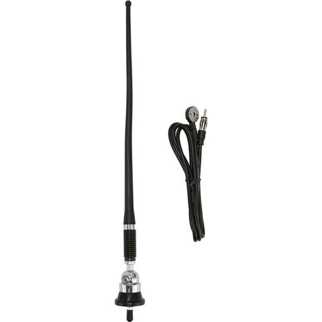 Jeffergarden Antenne Passive d'autoradio en caoutchouc souple, amplificateur intégré universel, antenne Radio AM FM pour véhicule, voiture, camion (1/5)