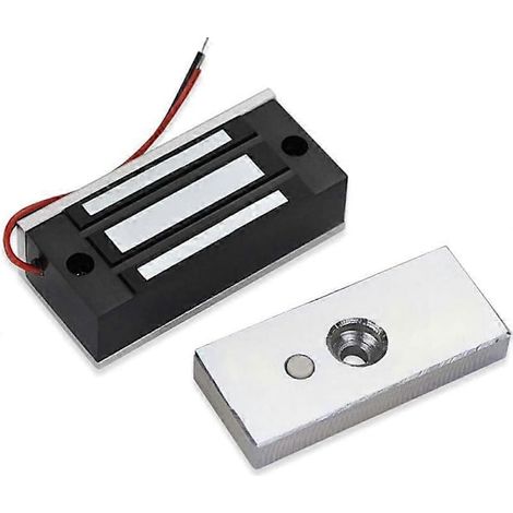 12-V-Gleichstrom-Elektromagnetverriegelungen für Einzeltüren, Zutrittskontrollsystem, Tragfähigkeit 60 kg / 132 lbs, Elektromagnetverriegelung für Autobahnen (1/5)