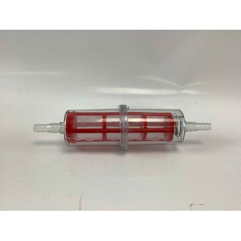Filtro de gasóleo universal rojo transparente para motor de más de 3500