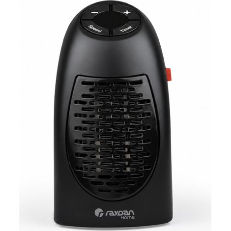Mini riscaldatore da presa a muro da 400 W, nero Thinia Home