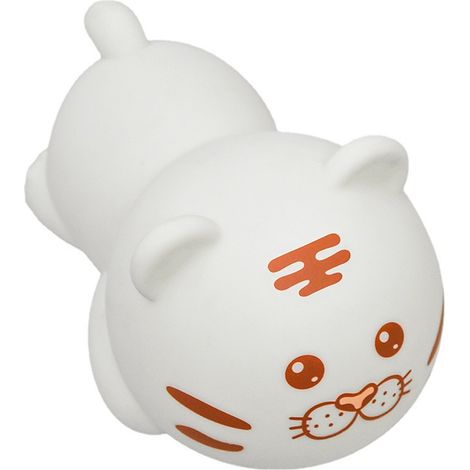 Lampe de chevet portable en silicone en forme de tigre, mignonne et portable, avec batterie au lithium pour enfants (1/5)