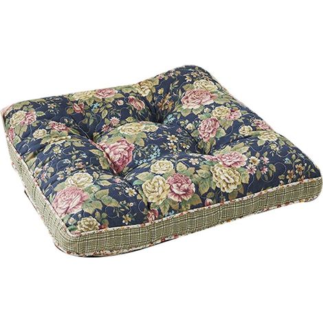 40405cm Générique Lot de 2 Coussins en Cotton Dos Anti-Dérapant avec Lanières Remplissage Éponge Lavage Main pour Bureau et Maison (1/5)
