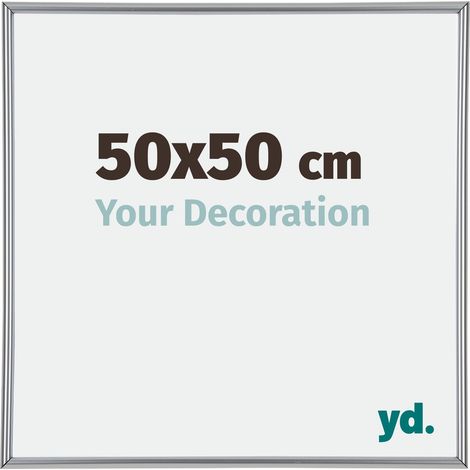 Cadre Puzzle 50x50 cm - cm - Argent Brillant - Plastique - Annecy. (1/5)