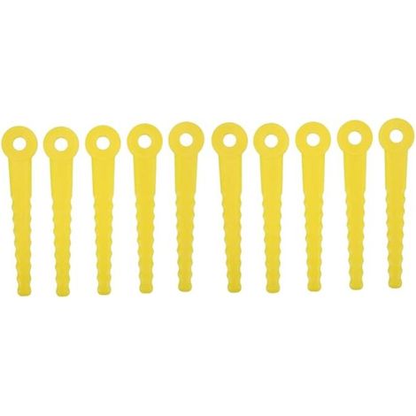 50 pièces Accessoires de Lames en Plastique de Rechange, Lame en Plastique pour Tondeuse à Gazon, tête de Coupe ABS L100 pour Tondeuse à Gazon 8mm (1/5)