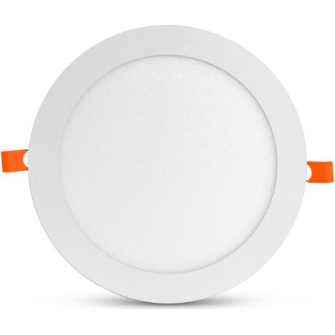 Plafonnier LED SLIMY 18W Rond Ø225 mm Miidex Lighting® blanc-chaud-3000k - blanc (1/10)