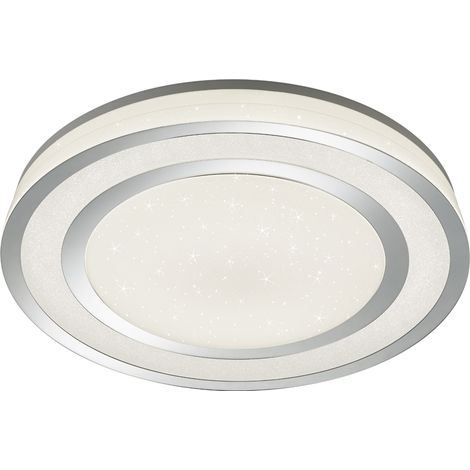 Plafonnier LED Noriaki 45W CCT 59,5cm argent/blanc Trio (1/5)