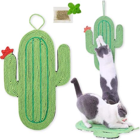 Katzenkratzbrett, Kratzmatte für Katzen, natürliches Sisal, horizontale Kratzmatte für Katzen, schützt Teppiche und Sofas (1/5)