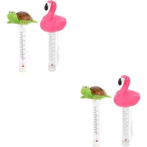 2 Ensembles Thermomètre À Eau Du Flamant Thermomètre Flottant Piscine D'eau De De Piscine Flottant Bain Plastique 2 Pièces x 2 (1/5)