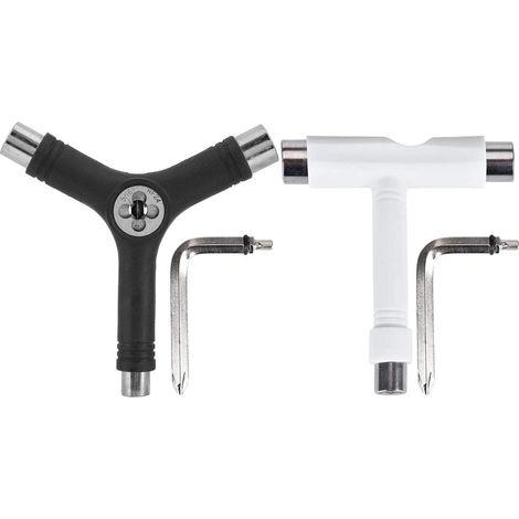 EASYCOMFORT 2 PièCes Skateboard Scooter Longboard Outils Clé à Outils Pour Skateboard Outil T Portable Accessoires De Skate (1/5)
