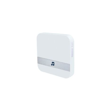 Timbre Ding Dong, timbre inalámbrico WiFi inteligente con receptor de video para interiores, color blanco, enchufe europeo - Crezuo