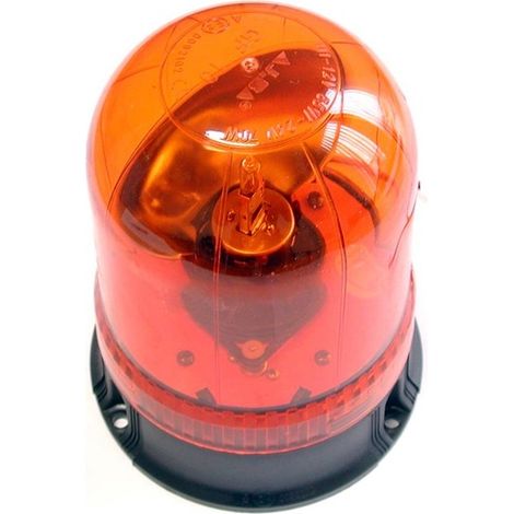 Gyrophare 12V - 55W fixation base plate à visser