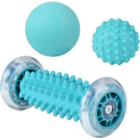 Ensemble de 3 balles de massage manuelles professionnelles pour les pieds, idéales pour soulager la fasciite plantaire, les épines calcanéennes et les douleurs musculaires. (1/5)