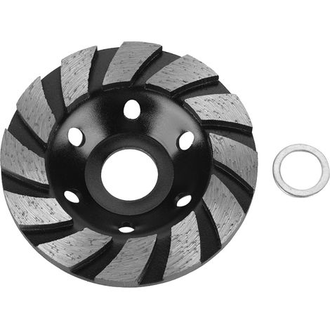 Ortviai Meule à segments diamantée 100 x 22,23 x 6 mm pour béton et marbre – 6 trous, noir (1/5)