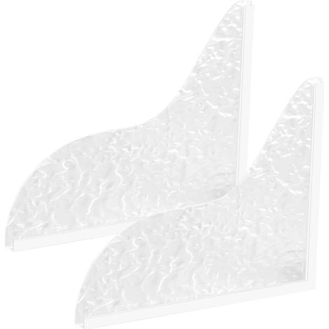 (Style D)2Pcs Self- Adhesive Shower Splash Guard Acrylic Transparent Bathtub Water Guards Easy to Install Wash Basin Water Blocking (1/4)