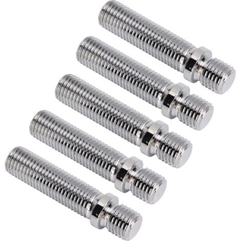 20 pcs entretoises de conversion de goujon roue allongées 58mm longueur totale 41mm tige acier forgé à froid auto M12x1.25 vers M12x1.5 (1/5)