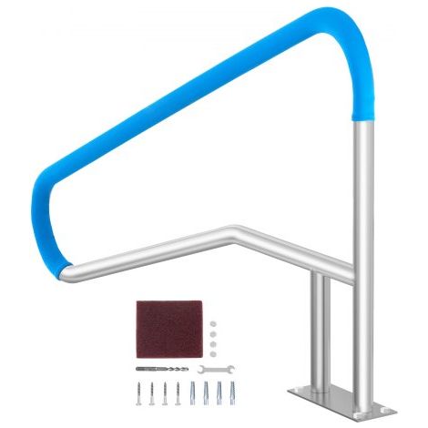 Rampe Piscine - 1379 x 925 x 100 mm Main Courante Piscine Acier (1/5)