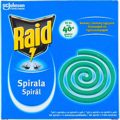 Spirale antizanzare Raid, 10 pezzi. (1/5)