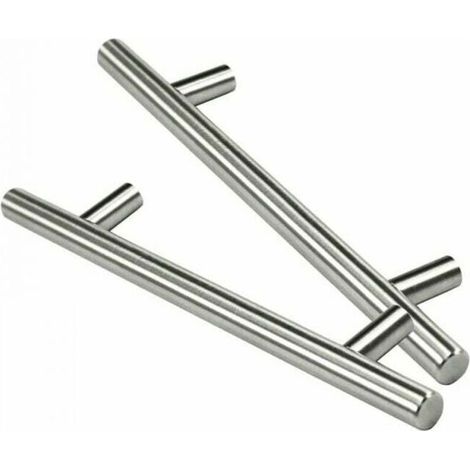 10PCS T-Bar Door Handle Kitchen Cabinet Door Handles Stainless Steel - 96mm Hole Spacing (1/4)