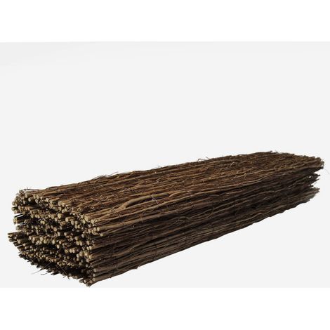 Werka Pro – Brise-vue en brande d'orme 1,8 x 3 m – Grammage 1800 g/m² – Occultation efficace pour terrasses et jardins – Installation facile