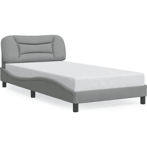 Maison Exclusive - Giroletto senza Materasso Hvar Grigio Chiaro 100x200 cm Tessuto (1/5)