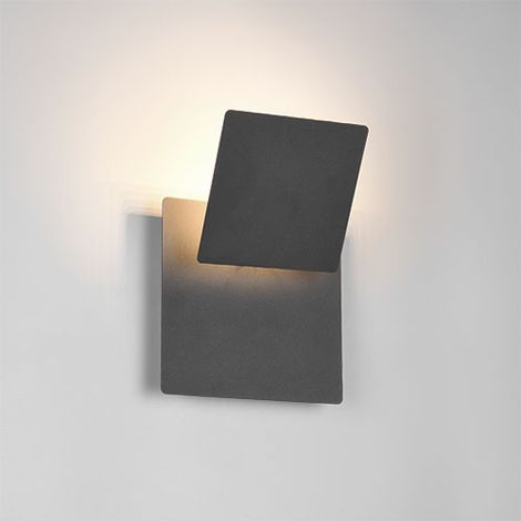 Applique murale LED moderne noire carrée orientable MIO 6W Trio (1/3)