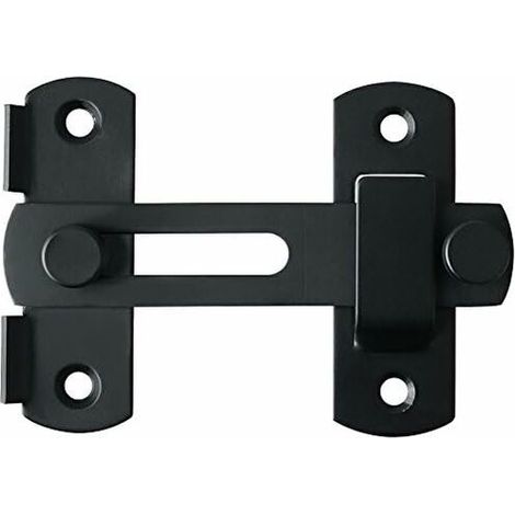 Lntyq Loquet de sécurité à rabat en acier inoxydable noir mat MK001