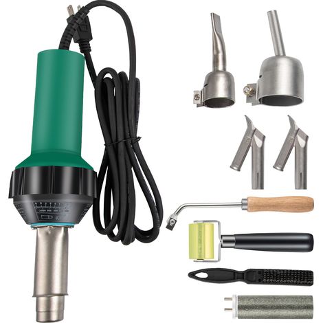 Mophorn 1600 W PVC-Dachschweißgerät, 8-teiliges Pistolenset, 220 V Kunststoffschweißwerkzeug, Glimmerkern, stufenlose Temperaturregelung (104–1112 °F), Dachreparaturset