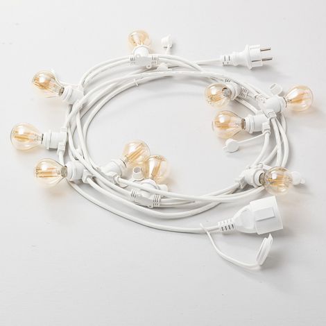 Cavo esterno gea led andromeda gfib04 led ip44 10mt multiluce filo elettrico giardino