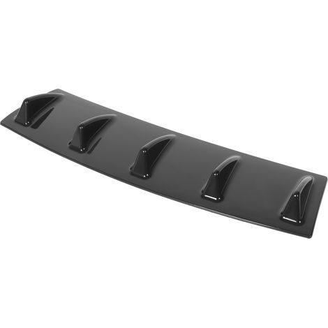 Diffuseur Pare-Chocs Arrière Universel 5 Ailettes Spoiler Becquet Brillant Noir Résistant aux Intempéries Tuning Auto (1/5)