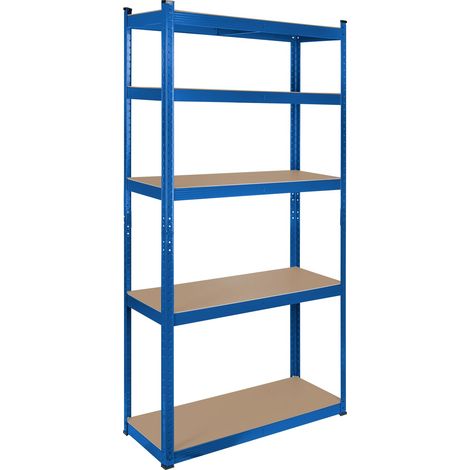 Étagère d'entrepôt en métal 180x90x40 Bleu RB-1251BL (1/5)