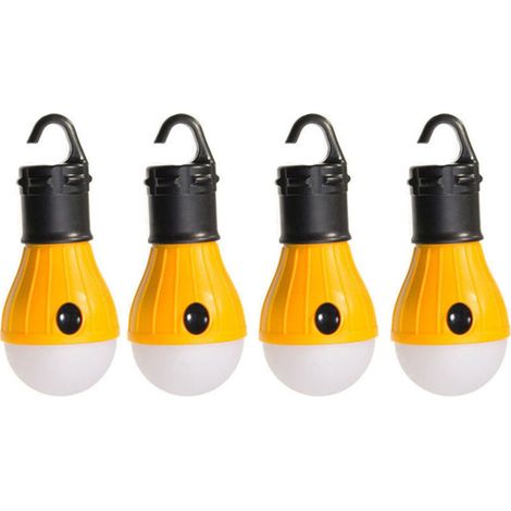Ampoule pour tente de camping, équipement de camping, convient pour le camping, la randonnée et les excursions en autonomie, crochet jaune (1/5)