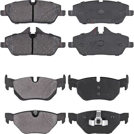 KIT PASTIGLIE FRENO ANTERIORI E POSTERIORI compatibile con BMW 1 (E81,E82,E87,E88) / PASTIGLIE FRENANTI AUTO OEM FDB4218 FDB1747,FDB1806 FDB1807 / SOSTITUZIONE DIRETTA / BASSA POLVERE / SILENZIOSO