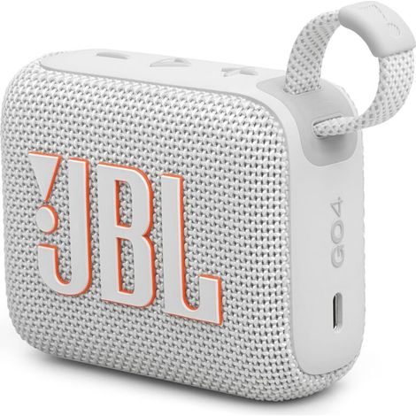 JBL GO 4, Enceinte Bluetooth ultra-portable, son JBL Pro, basses percutantes, 7 heures d\'autonomie, fonction Playtime Boost, résistante à l\'eau et à la poussière IP67, en gris (1/5)