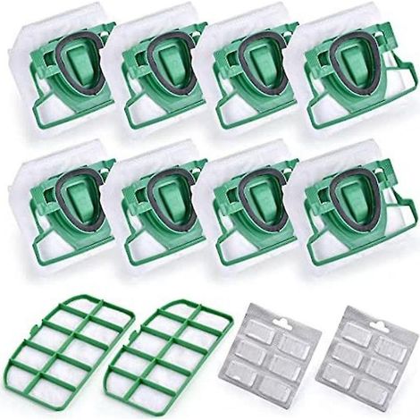 Pour Vk200 Fp200 Pièces Pour Vorwerk Kobold Aspirateur Sac Remplacement Filtre 8 Vk200 Sacs + 2 (1/3)