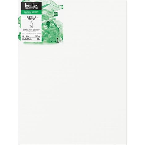 Cadre recyclé fabriqué en plastique 100% recyclé, toile 565 g/m², 3 couches apprêtées pour l'huile et les peintures acryliques - Deep Edge 60 x 80 cm