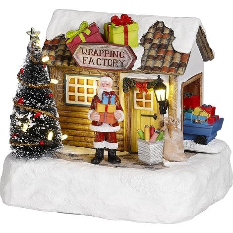 Luville Village de Noël Multicolores H14xl13xL17cm