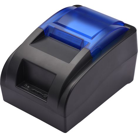 Imprimante thermique portable mini USB+BT 58 mm pour restaurants et supermarchés. Vitesse d'impression : 90 mm/s. Largeur d'impression : 48 mm. Prise UE. (1/2)