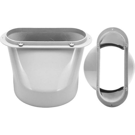 Exhaust fitting for portable air conditioner – 15 cm exhaust hose fitting, line fitting for air conditioner. For spare parts of window air conditioners. (1/5)
