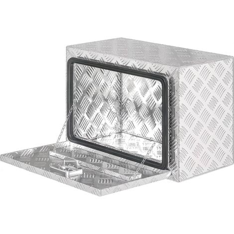 Caja de herramientas para camión de aluminio con cerradura y llaves, 76 l (1/4)