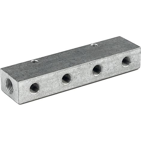 Riegler Verteilerleiste, Abgänge einseitig, Eingang 2x3/8, Ausgang 3x1/8 (1/3)