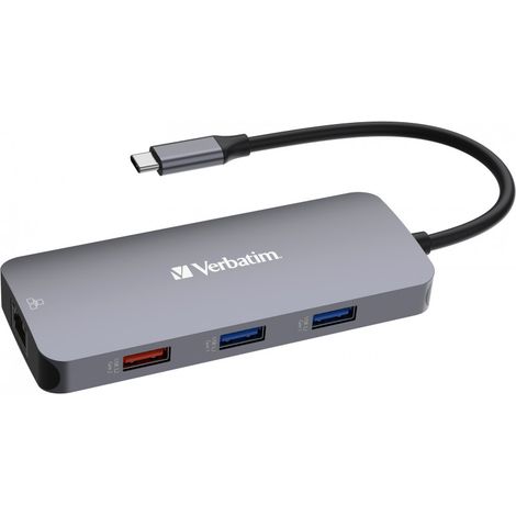 Verbatim CMH-09 USB Type-C 10000 Mbit/s Argent