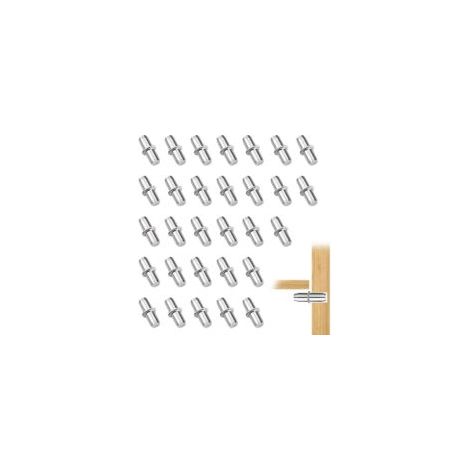 Regalträger, 30 Stück Regalwinkel, 5 mm Regalstifte für Möbel, Schränke, Regalträger - Crezuo