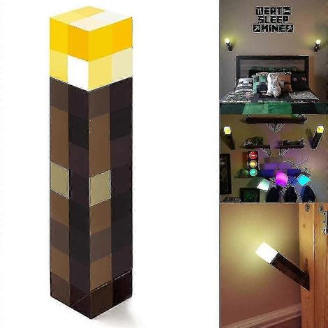 Minecraft-Spielzubehör: Taschenlampe mit USB-Anschluss, Nachtlicht, Dekolampe für Zuhause – Geschenkidee (1/5)