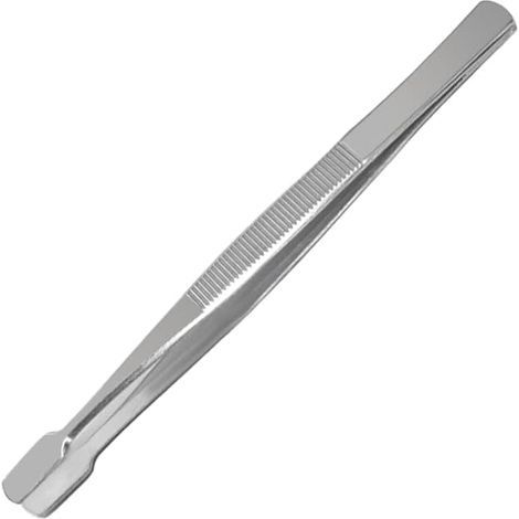 Briefmarkenclip, Edelstahl, Spatelkopf, rutschfester Griff, Philatelie (1/5)