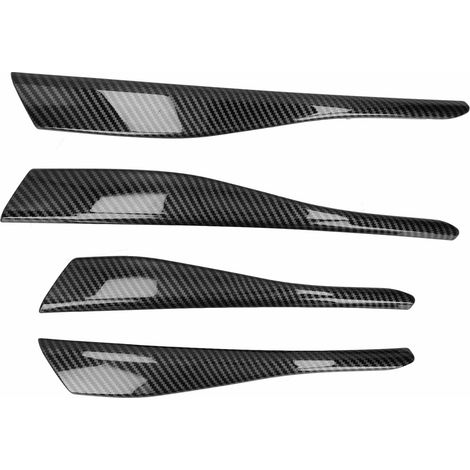 Modification de voiture : enjoliveur de phares antibrouillard avant texturé en fibre de carbone pour VW Golf 8 MK8 2020-2021. (1/5)