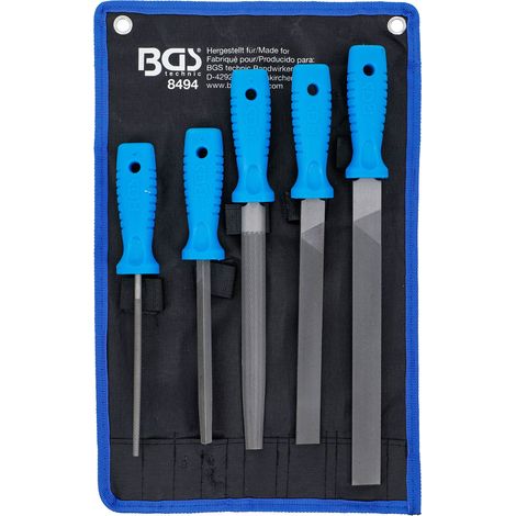 Lot de limes d'atelier batardes et demi douces assorties - 5 pièces (1/3)