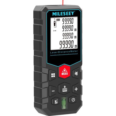 Télémètre Laser Numérique, Metre Laser,Précision ± 2mm,Mesure de Surface et de Volume,Unités M/in/Ft/Ft+in,Rétroéclairage LCD,P54 (1/5)
