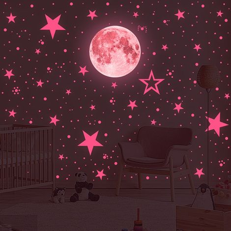 Stickers muraux étoiles lumineuses pour la décoration de chambre et la décoration intérieure (1/5)